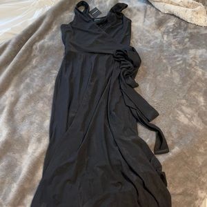 Club Monaco wrap dress NWT XS black